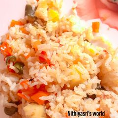 A picture of Vegetable Biriyani.
