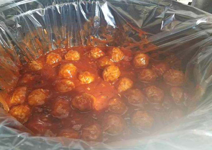 Yummy Apple Jelly Meatballs / Hoagies