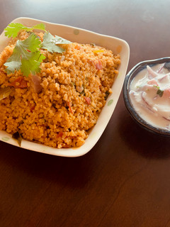 A picture of Little Millet (Saamai Arisi) Tomato Rice.