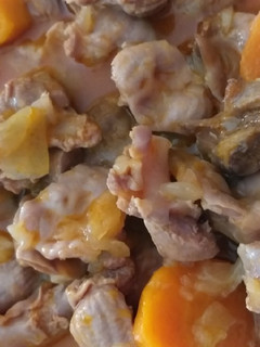 Una foto de Mollejas de pollo estofadas