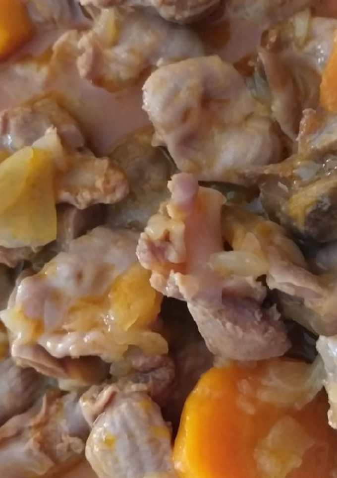 Una foto de Mollejas de pollo estofadas