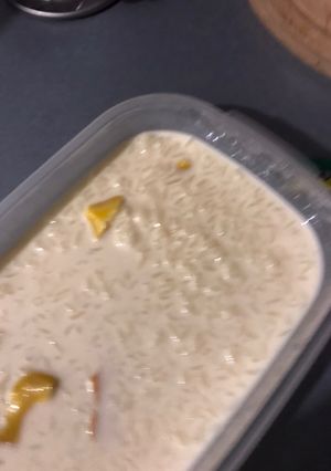 Una foto de Arroz con leche condensada