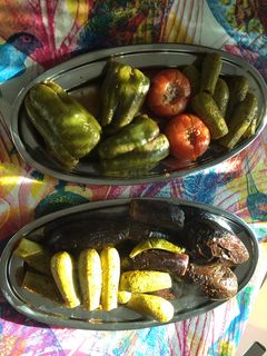 صورة لوصفة محشي رز كوسا بانجان فليفله بندوره