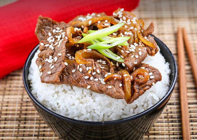 Resep Beef Donburi