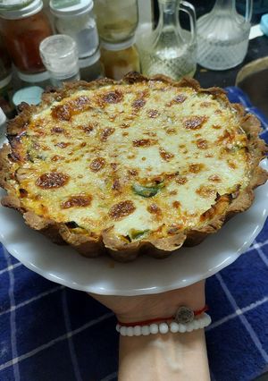 Una foto de Tarta de verduras con masa integral
