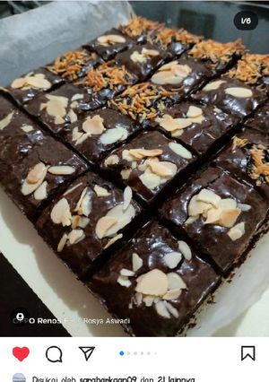 Foto resep Brownies fudge by Rosya's kitchen