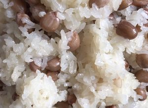 Hình của món Xôi đậu phộng (nấu bằng nồi cơm điện).