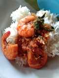 กุ้งผัดพริกแกง