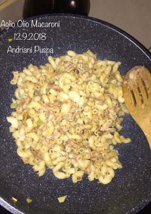 Foto resep Aglio Olio Macaroni 🐟🍴