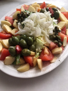 Una foto de Ensalada sorprendente para currantes (4), con manzana!