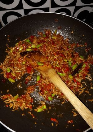 Foto resep Resep simpel teri balado pete