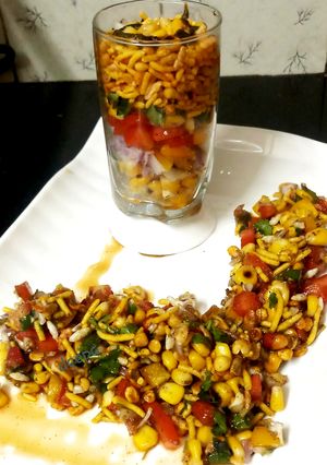 A picture of Sweet corn bhel.