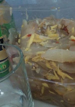 Hình của món gân bò ngâm chua ngọt.