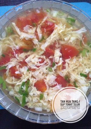Foto resep Tan Hua Tang / Sup Tomat Telur (Keto)