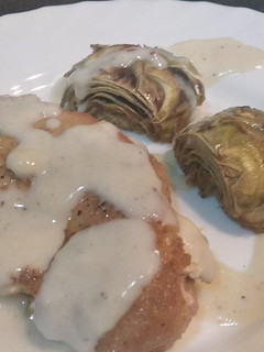 Una foto de Lomo encinta (Cachopo) con pasas y piñones