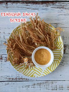 Gambar Cendawan Enoki Goreng