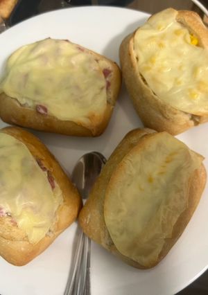 Una foto de Bollitos de pan rellenos