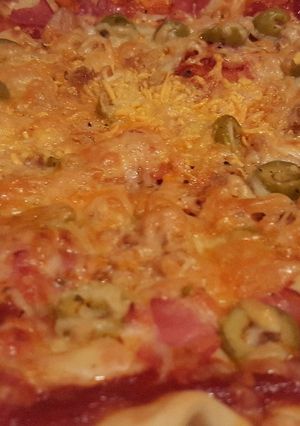 Una foto de Pizza casera