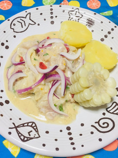 Una foto de Ceviche Clásico de lenguado!!