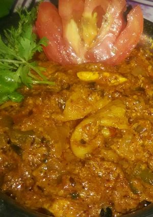 A picture of Oyster mushroom kadhai.