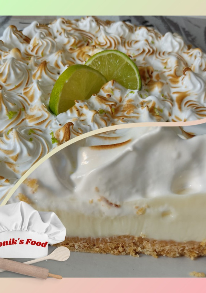 Una foto de 🥧 Pie de limón 🍋 sin horno