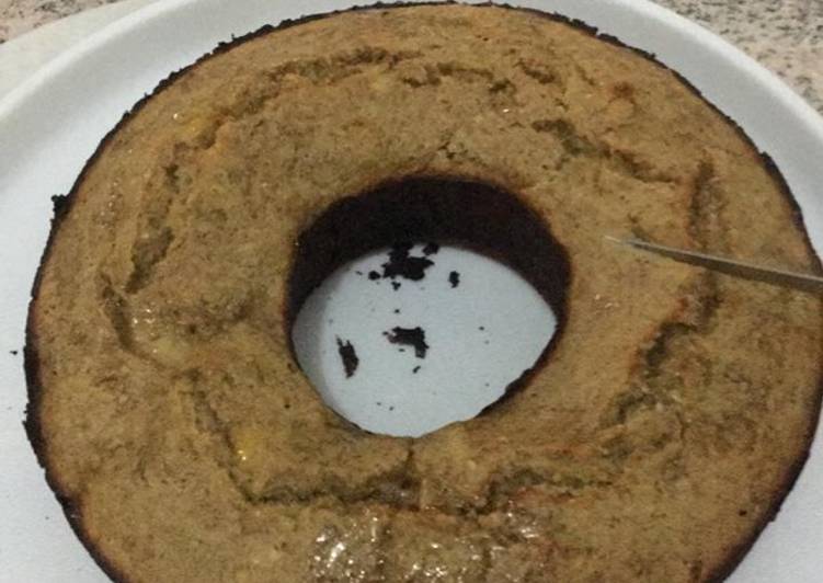 Bolo de banana e aveia