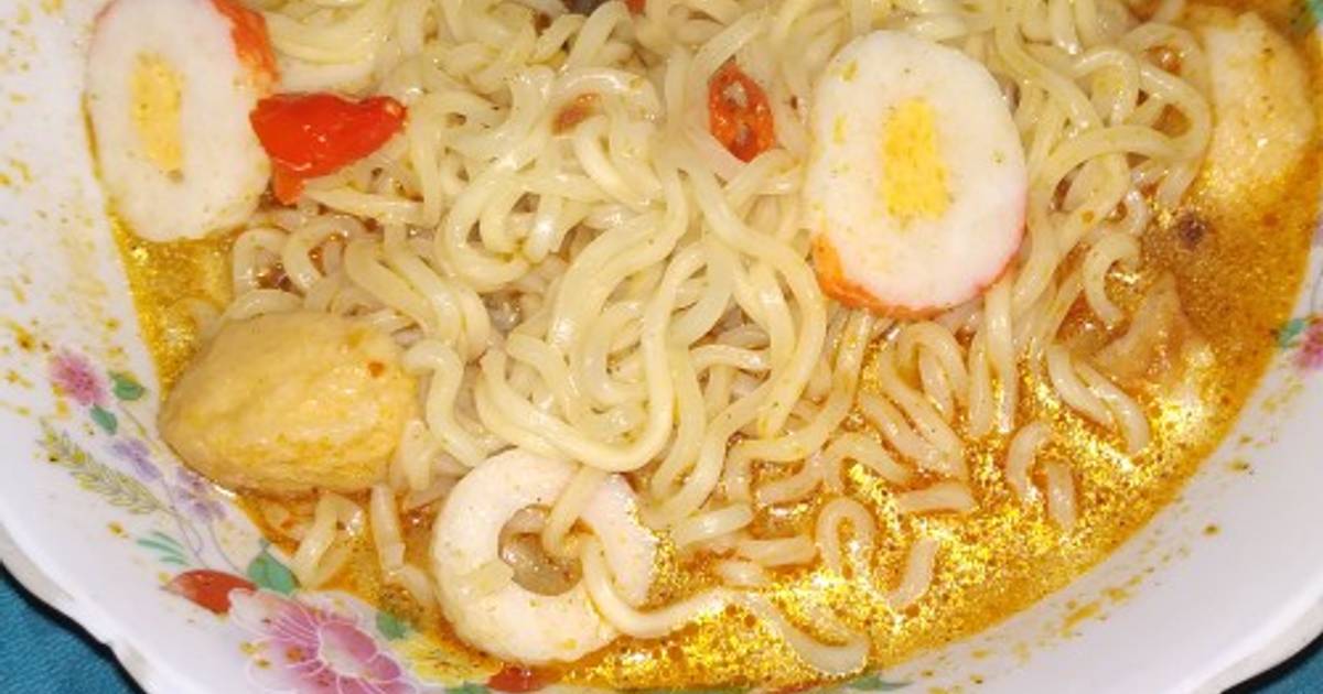  Resep  Mie kari  bakso seafood  Menu mantap anak kos oleh 