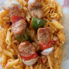 A picture of Shashlik Penne Pasta.