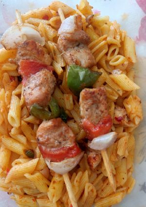 A picture of Shashlik Penne Pasta.