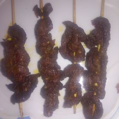 Suya meat A picture of Suya meat.