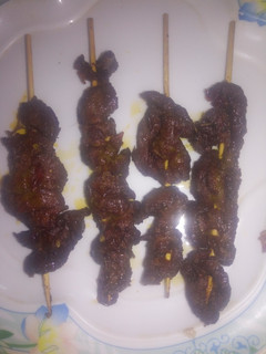 A picture of Suya meat.