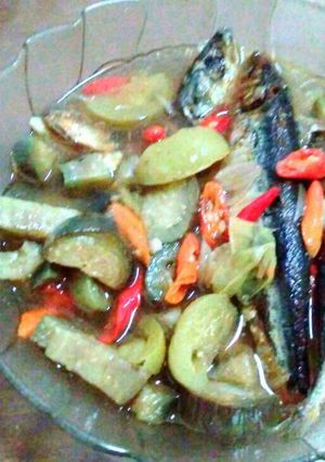 Foto resep Tumis ikan pindang sarden+terong
