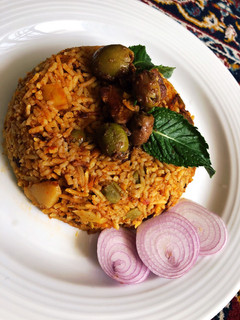 عکسی از دستور لوبیا پلو با گوشت🍚