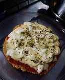 Pizza con masa de avena