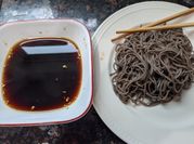 A picture of soba broth