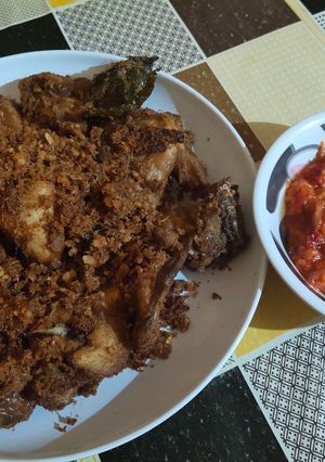 Foto resep Ayam goreng lengkuas + sambal