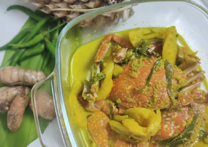 Resipi Ketam Masak Lemak Cili Padi Menggunakan 2 Bahan Kisar Oleh