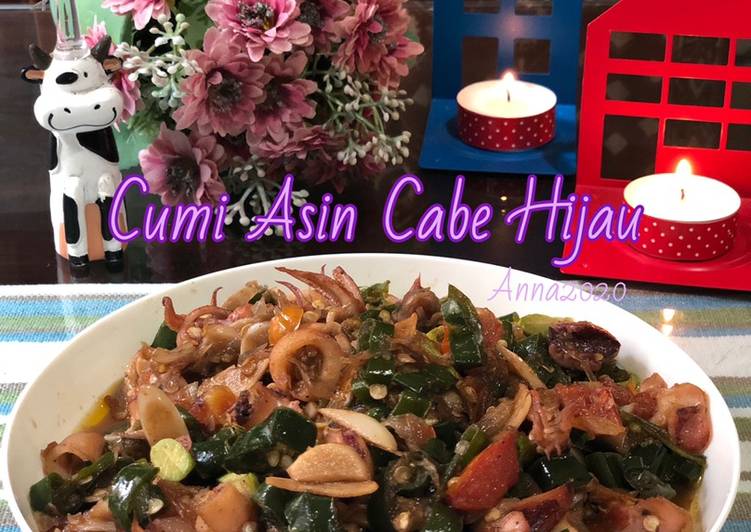 Cumi Asin Cabe Hijau