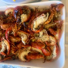 A picture of Braai’d Crayfish.