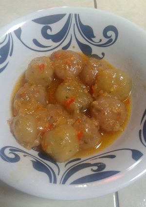 Foto resep Cilok Isi Keju & Kornet With Seblak