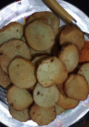 A picture of Fried yam by nafcy kitchen.