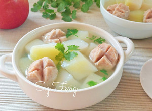 大頭菜貢丸湯 的食譜成品照片