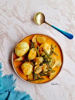 Foto resep Gulai Telur, Bakso, Tahu + Kacang Panjang