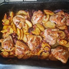 A picture of Lemon and Oregano Chicken Tray Bake.