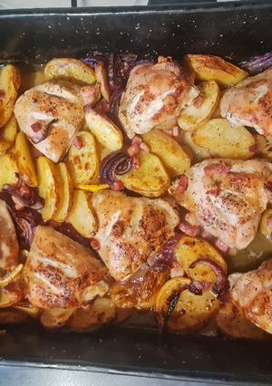 A picture of Lemon and Oregano Chicken Tray Bake.