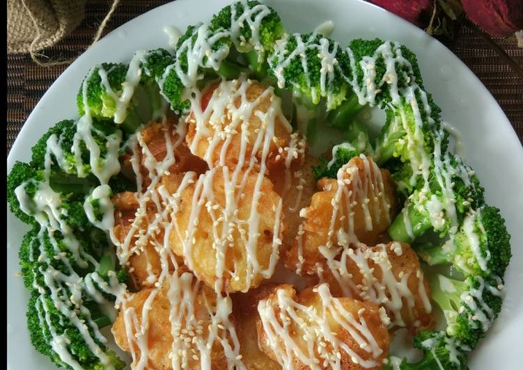 Resep Udang brokoli saos mayo yang Bikin Ngiler