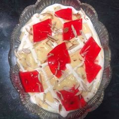 A picture of Creamy custard jelly.
