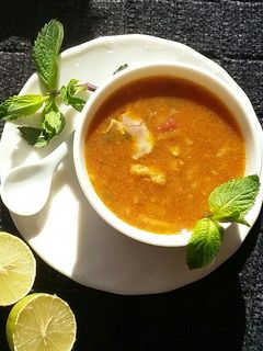 عکسی از دستور سوپ مرغ