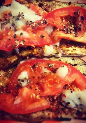 Una foto de Berenjenas vegan al gratín
