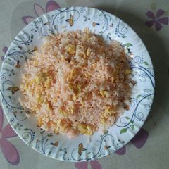 Egg fried rice A picture of Egg fried rice.